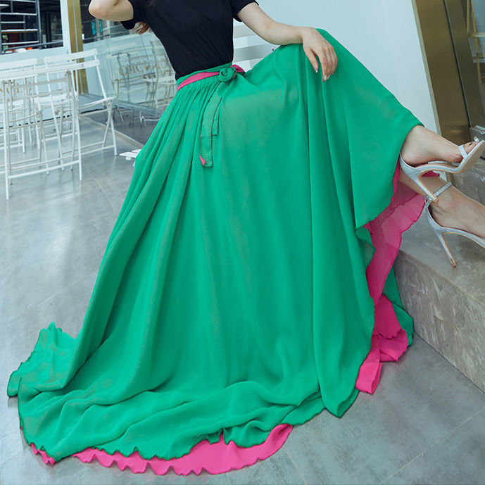 6 pieces green 100D + purple rose red 100D