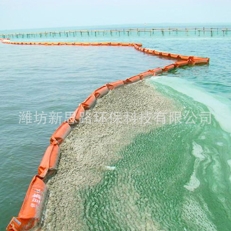PVC sólido flotante barrera de petróleo tipo derrame de petróleo en el mar barrera de control de emergencia barrera ecológica de superficie de agua barrera de contaminación pantalla