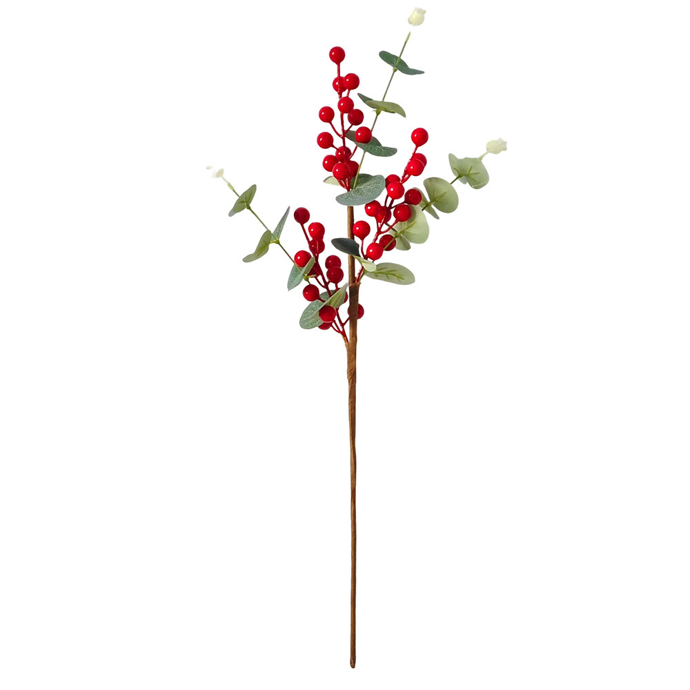 Juggernaut de bayas de eucalyptus decoración de Navidad árbol de Navidad Juggernaut atmósfera de Navidad adornos de fruta roja Amazon 2025