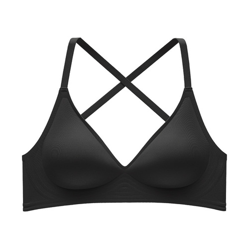 Expanded seamless underwear for women with small breasts gathered to reveal big breasts, large U-shaped cross and beautiful back, summer thin invisible backless bra