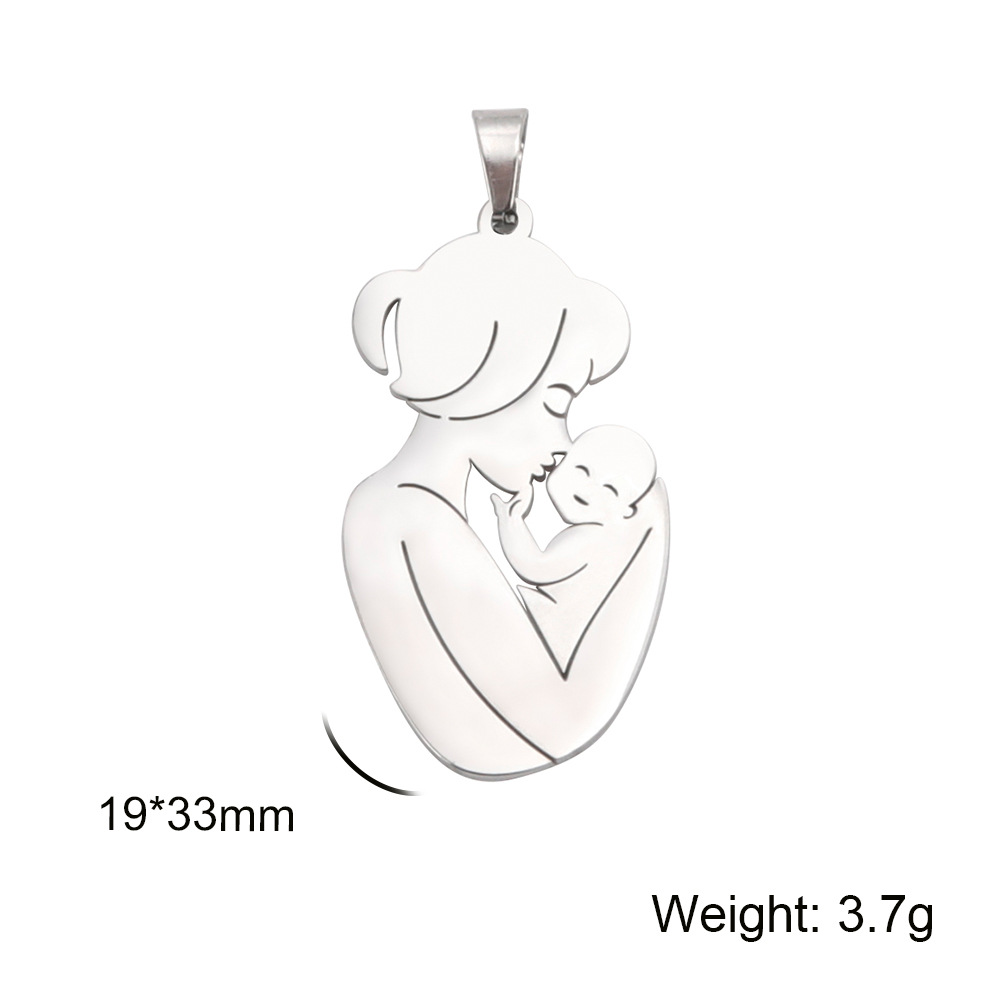 1 Pieza Acero Inoxidable 304 Humano Colgante display picture 1