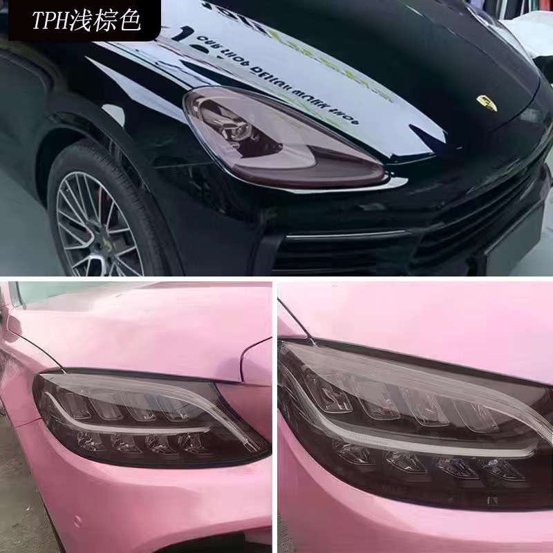 TPU Light Control: Other Car headlight protective film - tph-light-brown-30cm1m-default