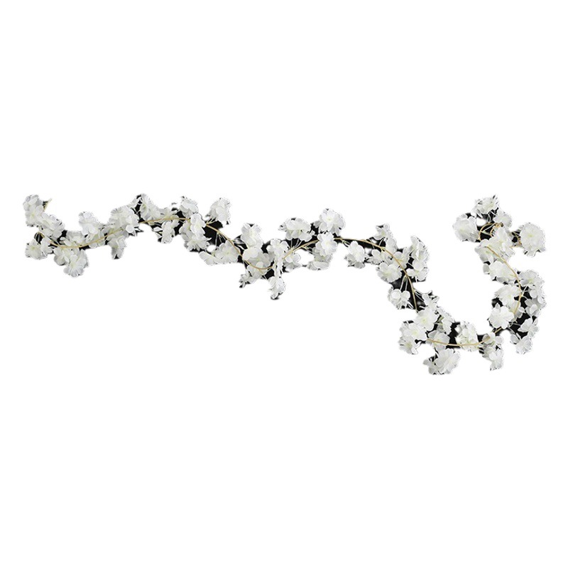 Flor de cerezo ratán flor bobinado aire acondicionado tubo vid cubriendo flor árbol simulación melocotón flor decoración flor Vid flor falsa Ratán