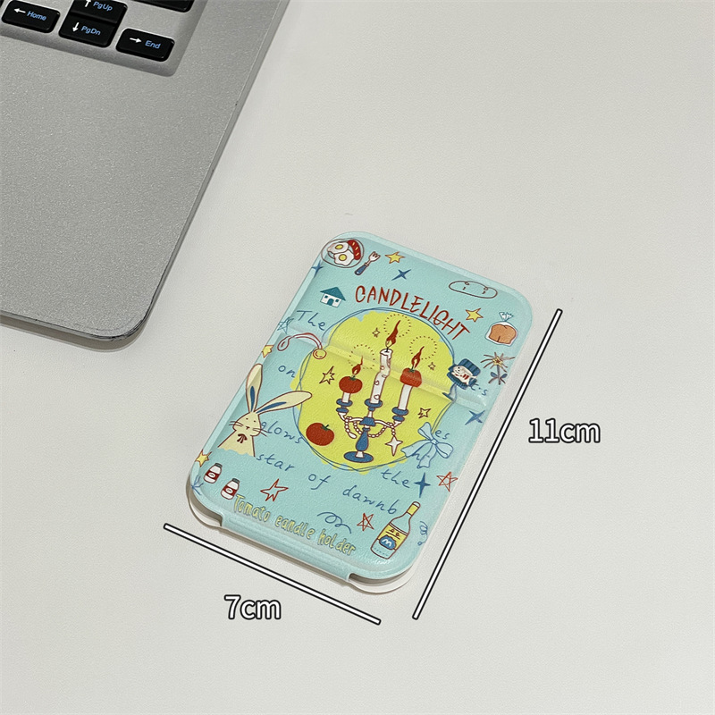 Espejo de maquillaje encantador pequeño espejo plegable dormitorio para estudiantes en la oficina para llevar espejo de escritorio espejo de vestir