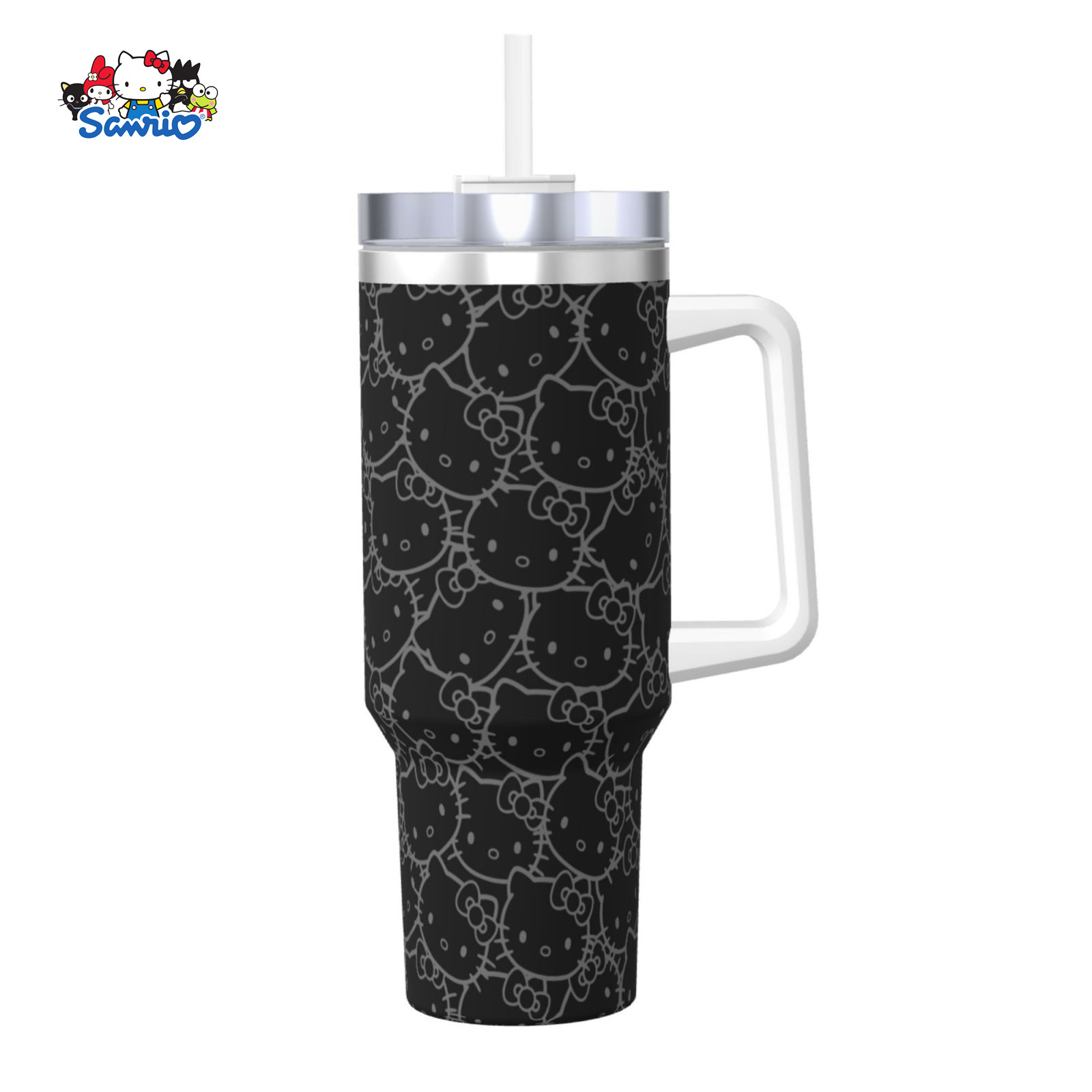 Transfronterizo Amazon 40oz Sanrio dibujos animados KT gato serie termo taza de hielo taza de café portátil con mango