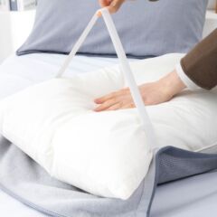 純綿ガーゼ枕巾純綿二人用厚手の純色のシングル汚れ滑り止めストラップ付き枕頭巾工場直売