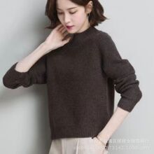 秋冬季厚款大版套头女装包心纱毛衣洋气百搭打底衫外套库存尾货