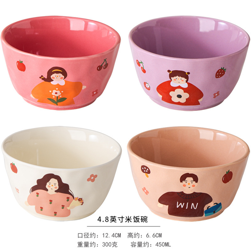 家庭用高見えかわいい親子2025年新作一人用特別カラー丼、特に見栄えの良い陶器|undefined