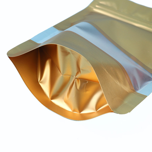 Colorful window self-standing self-sealing bag tea aluminum foil food bag fish food pet food thickened packaging bag nut plastic bag