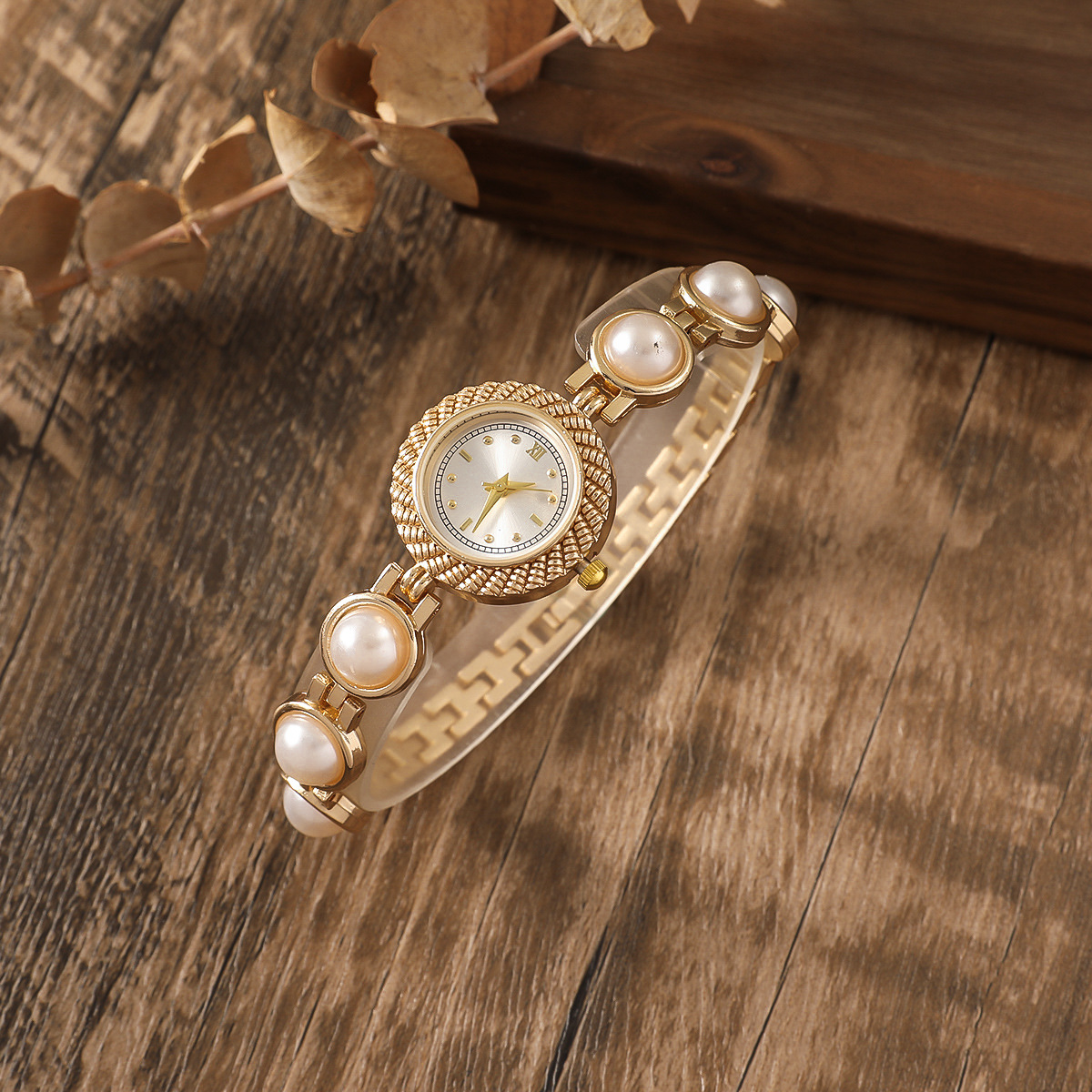 Pointer Display Type Elegant Simple Style Solid Color Snap Button Quartz Women's Watches