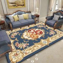 跨境欧式客厅地毯茶几毯卧室复古美式法式门口地垫轻奢毯子可代发
