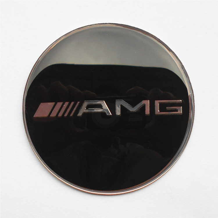 Etiqueta decorativa del logotipo del automóvil Etiqueta engomada del automóvil de metal Etiqueta de modificación del volante Etiqueta del cubo de la rueda Etiqueta del automóvil de cada marca 65mm