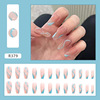 Short nail stickers for nails, removable face blush, fake nails, ready-made product