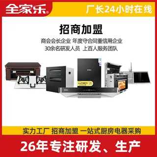 定制招商加盟出口工程家用燃气灶油烟机热水器消毒柜一体式集成灶