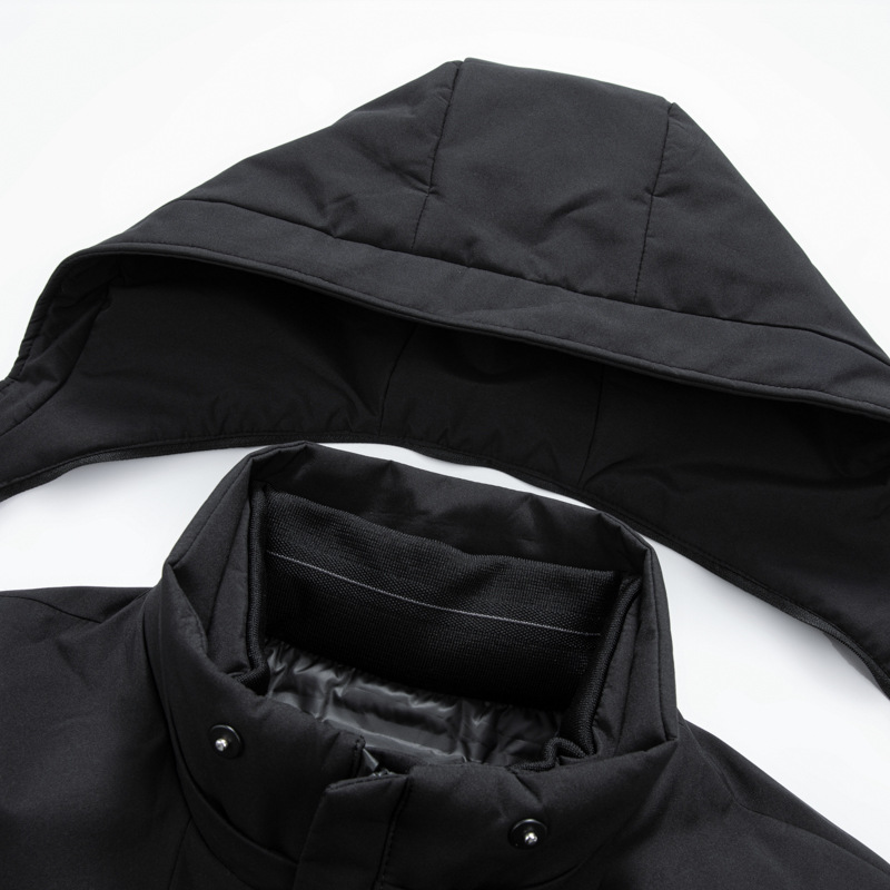 Forro desmontable de los hombres 90 ganso abajo chaqueta de invierno nuevos hombres de mediana edad de negocios cálido abrigo de papá