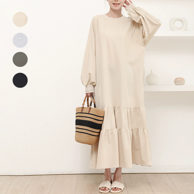 В наличии популярное женское платье с рюшами Lotte, свободного кроя, миниатюрное, длинное платье с рюшами на подоле.