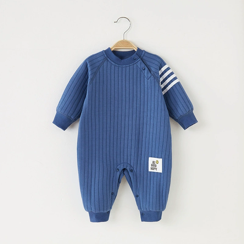 Quilted children's demi-season keep warm winter bodysuit for new born