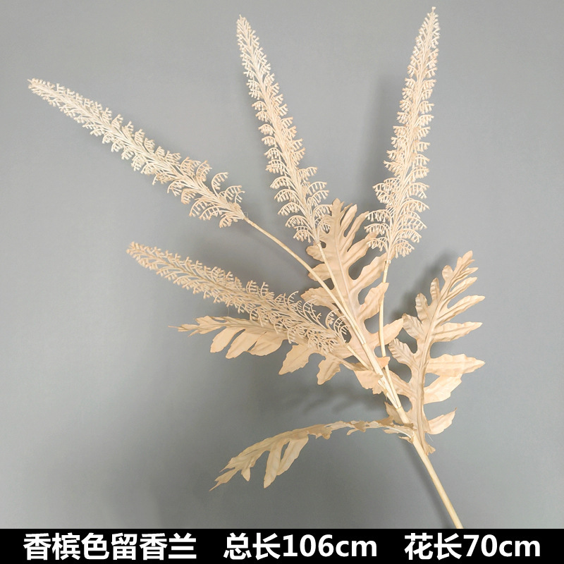 シャンパン色の結婚式の花の花の花の材料の結婚祝いの装飾の花の講堂の装飾の花のプラスチックの花の道は花の造花を導いています。|undefined