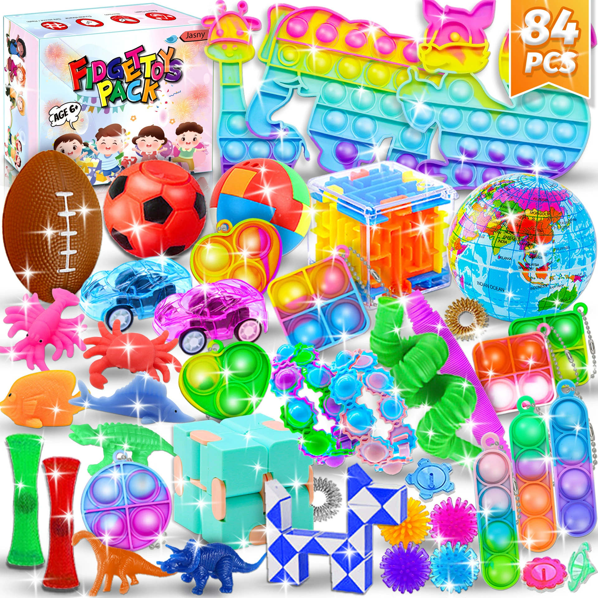 Пионер грызунов Детская вечеринка Подарочные игрушки на день рождения 84 шт. Школьные классные призы распаковки начинки