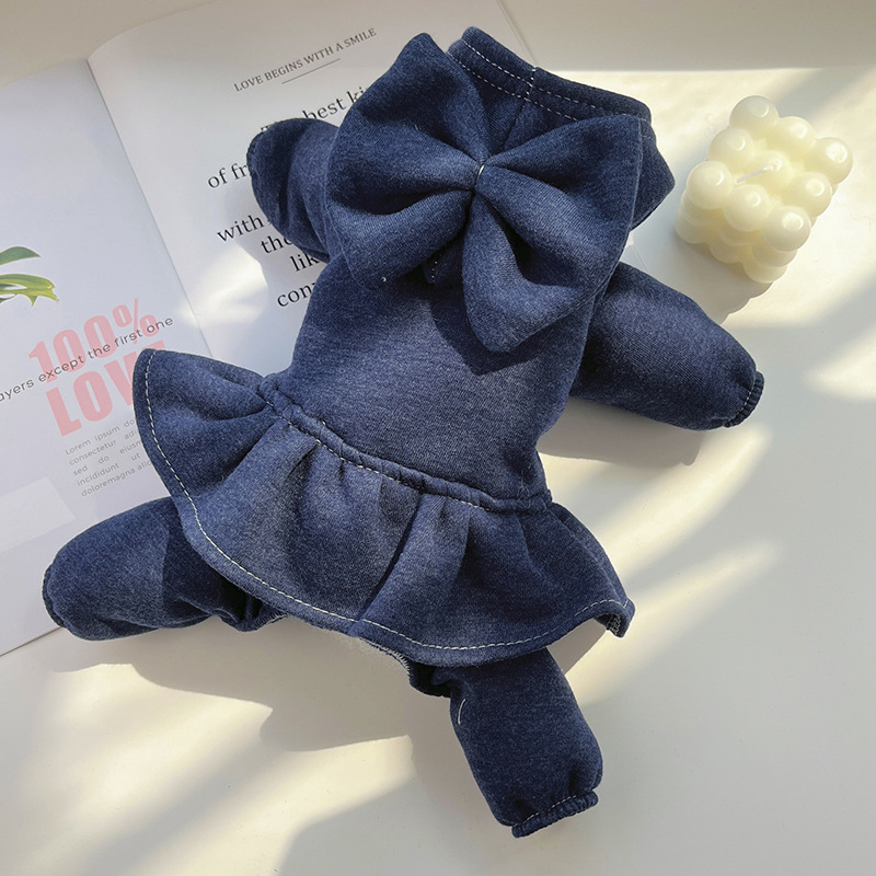 Ropa para perros y gatos para otoño e invierno, vestidos para perros de cuatro patas, suministros deportivos para gatos, Corgi para perros medianos tipo Bulldog Francés Teddy.