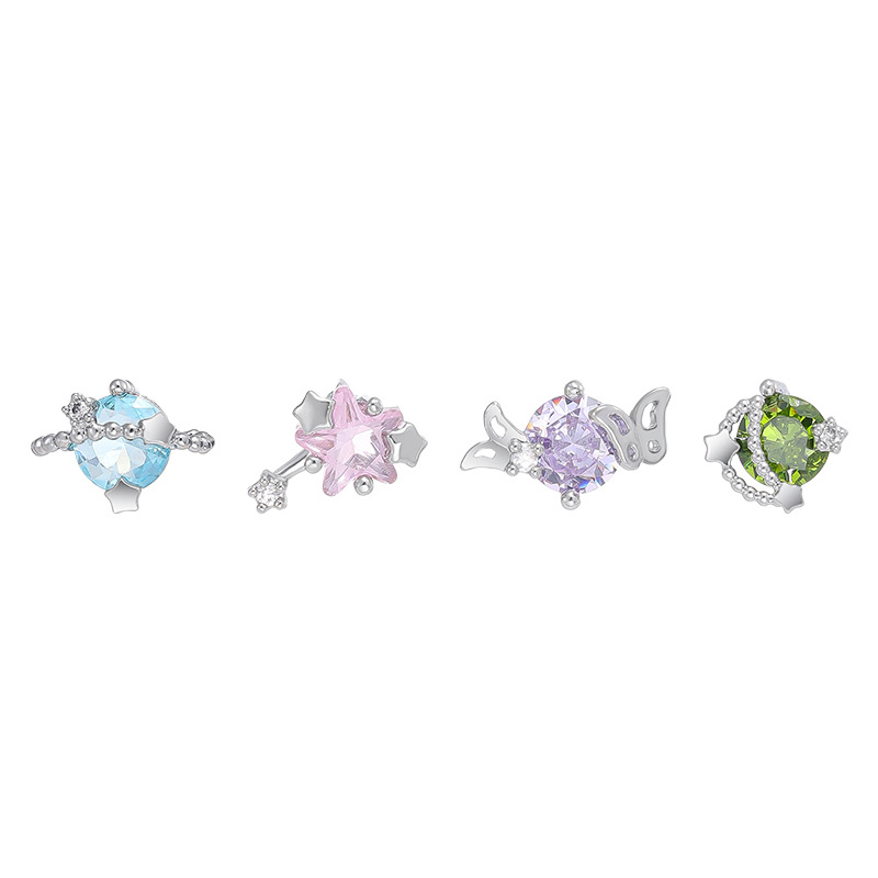 Nicho sentido de diseño de plata esterlina actividad cool guapo aretes de aretes variados para mujeres lujo ligero de alto nivel sensación de cara cuadrada pernos de aretes