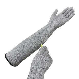 Llonged anti-cut grade 5 gardening logging scratch cutting anti-stab anti-scratch protective sleeve safety wrist cuff gloves