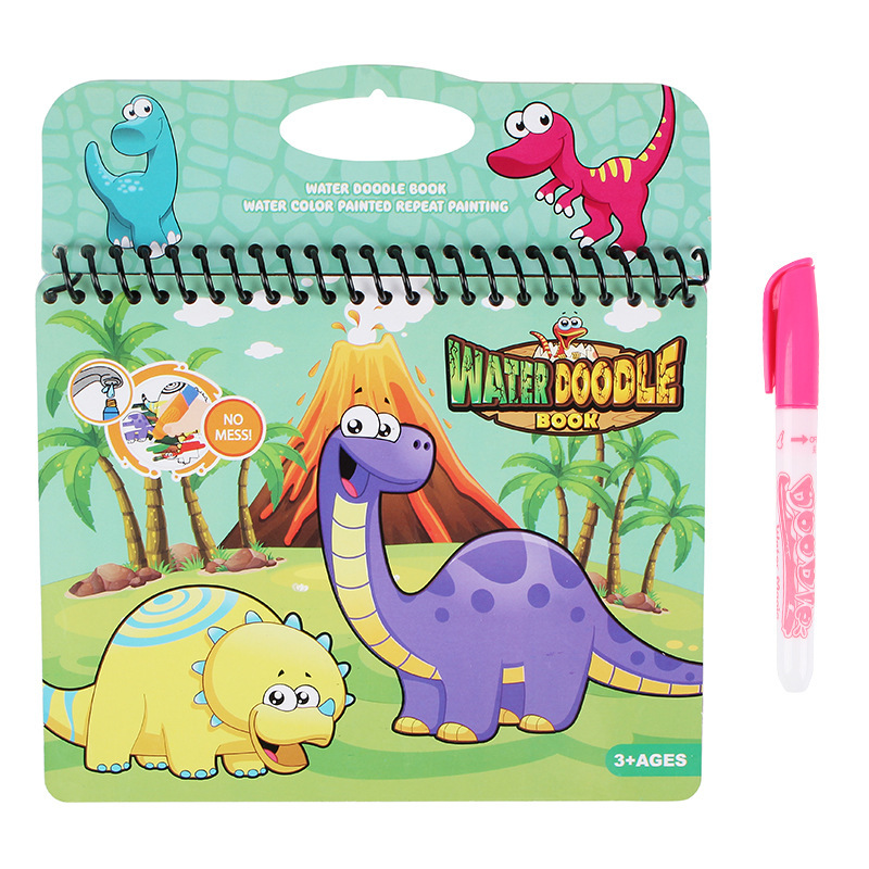 Libro Mágico de Pintura con Agua de Dibujos Animados para Niños de Papel Reutilizable image 15