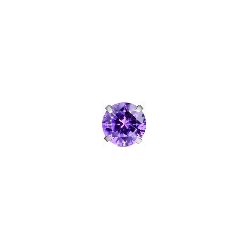 G23 Titanium Alloy 5A Zircon External Thread Claw Head Lip Ear Nose Piercing Jewelry Labret Stud detail image 9