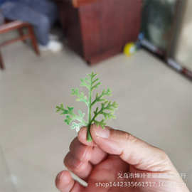 仿真植物仿真花叶配件 塑料小叶子 仿真花装饰PE水草大量批发