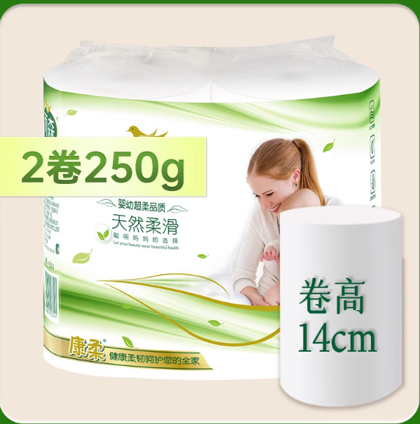 雨森加粗六层中长妇婴双卷卫生纸卷纸巾婴儿柔软家用实惠月子宿舍|undefined