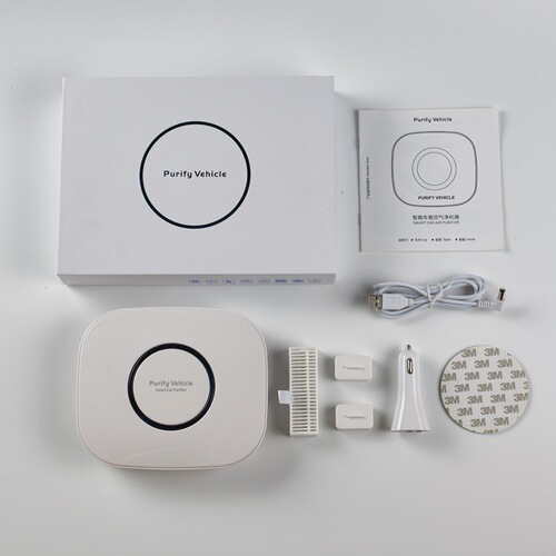  new car air purifier, smart car purifier, odor and haze removal, factory direct sales