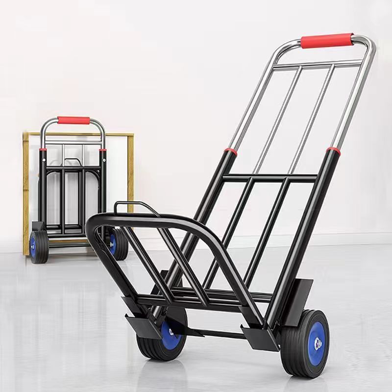 Trolley folding trolley trolley moving artifact luggage cart portable shopping cart handling trailer trolley