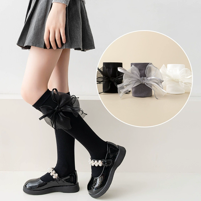 Children's colored thin knee socks for elementary school students, wholesale, autumn