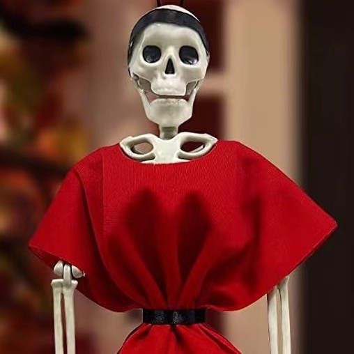 Transfronterizo popular de Halloween esqueleto de pescado 80cm simulación sirena hueso cráneo actividad atmósfera escena diseño apoyos