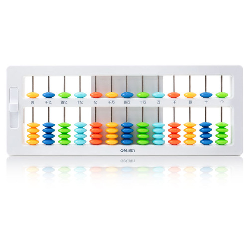Deli 74320/74321/74322/74323/74341/74342 abacus clears children’s abacus with one click