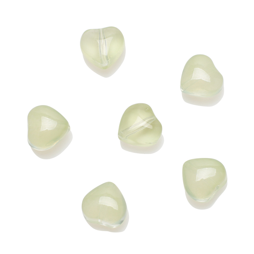 50 PCS/Package 8 * 5mm Hole 1~1.9mm Glass Heart Shape Beads display picture 12