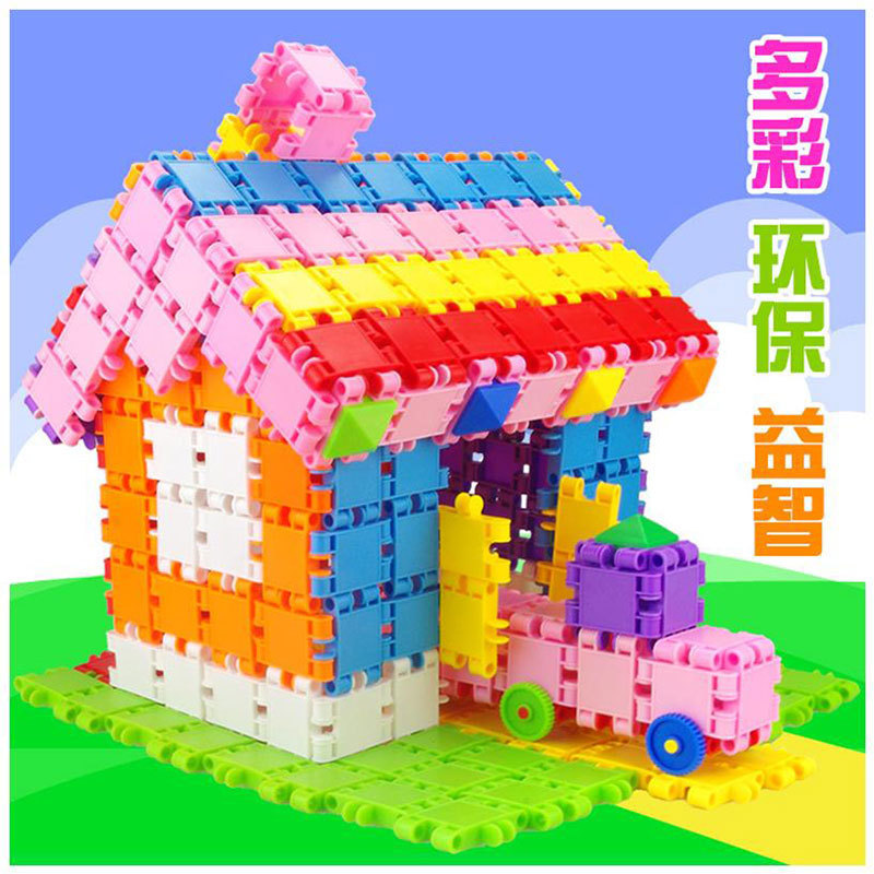 Children's Building Blocks Doodle Racing Assembling Toys Educational Baby Boys Girls Children Plastic Puzzle Intelligence Development