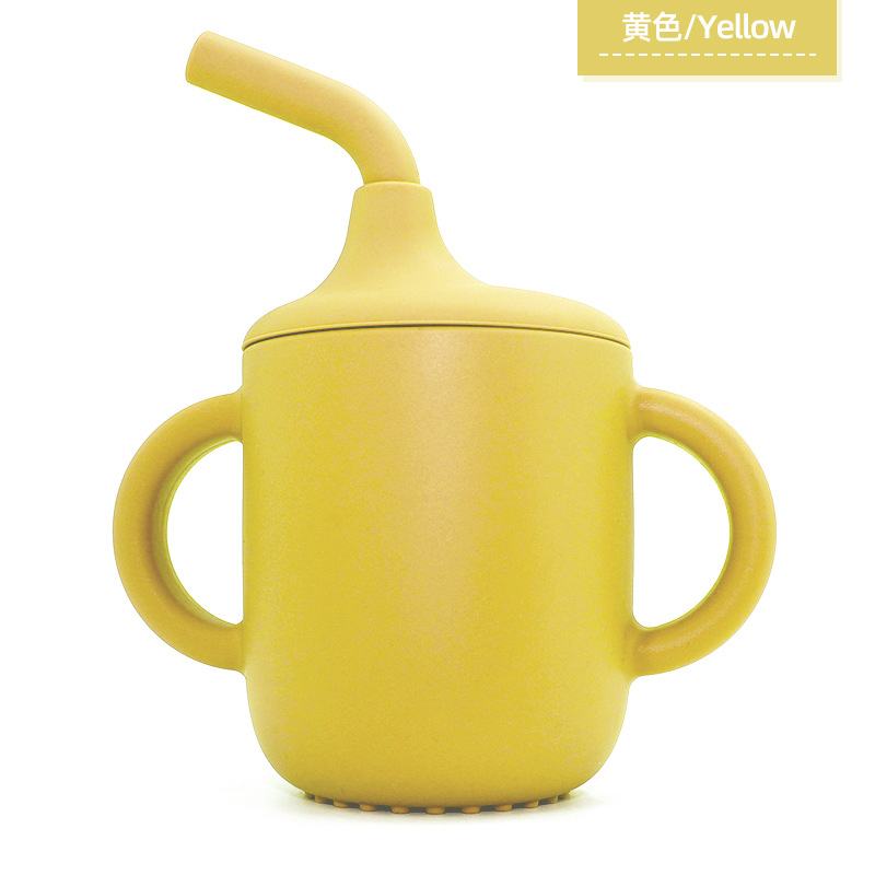 Binaural 구부러진 피펫 컵 180ml: 노란색