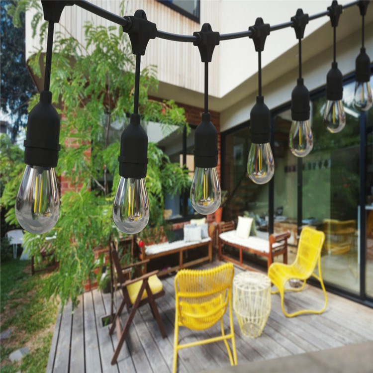 供应推日本s14灯串 美式E26防水延长灯座电线 庭院装饰照明灯串线