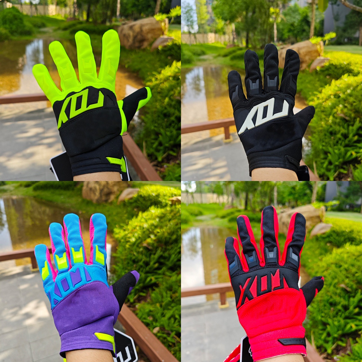 Guantes de motocicleta transpirables resistentes al desgaste antideslizante al aire libre guantes de motocicleta eléctrica de montaña image 1
