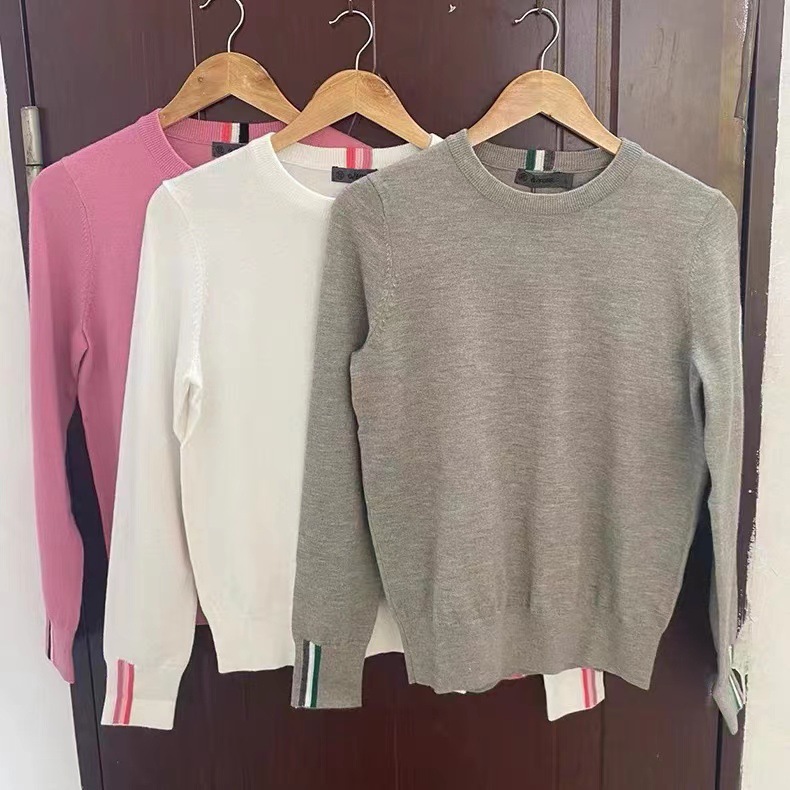 Golf Clothing Women's Autumn Knitted Long-Sleeved Warm Cashmere Sweater Top Outdoor Sports Stretch Sweater