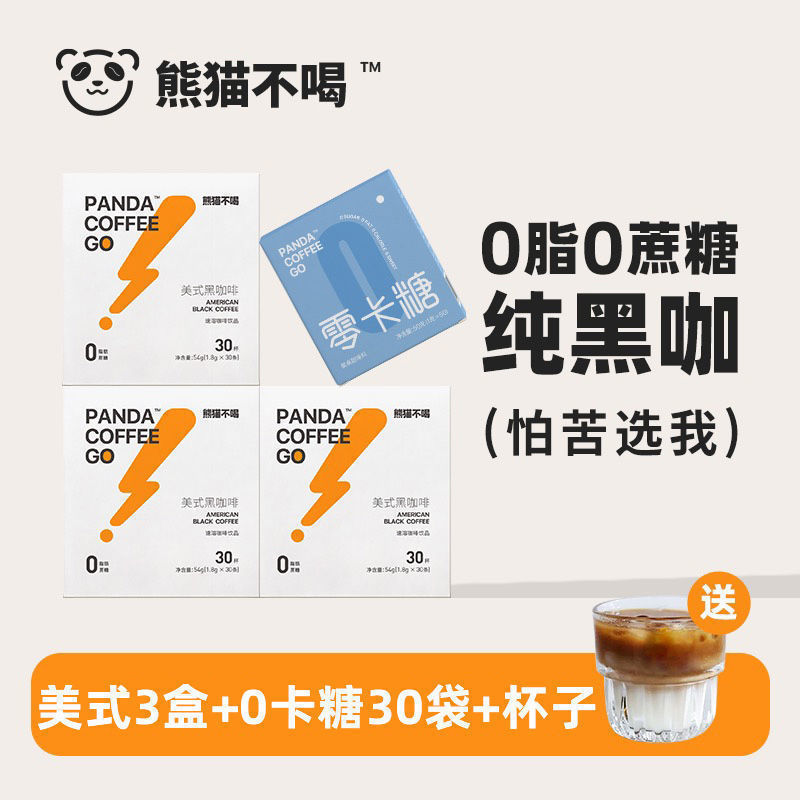 パンダはブラックコーヒーを飲みません。|undefined