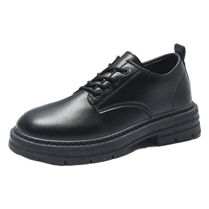 Весна 2024, новые дышащие непромокаемые туфли для шеф-повара, Мужская модная универсальная Нескользящая черная кожаная обувь, повседневная Рабочая обувь