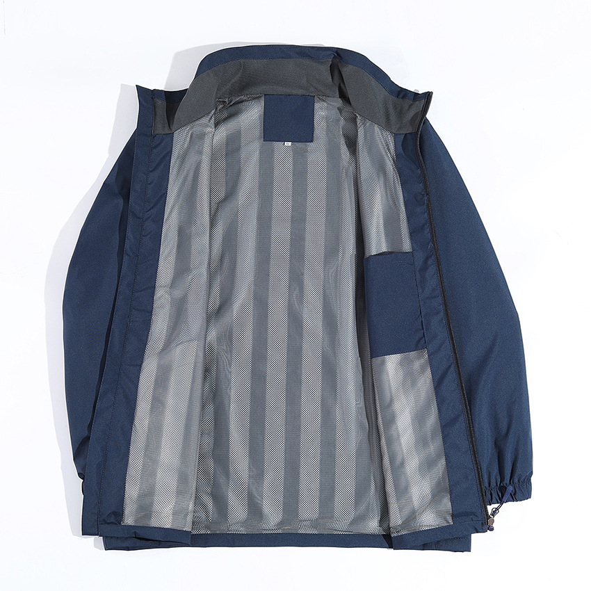 Chaqueta de asalto delgada logotipo personalizado chaqueta de color sólido impresión al aire libre impermeable abrigo a prueba de viento ropa de trabajo bordado