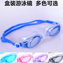 メーカー卸売防水スイミングゴーグル HD 防曇大人ユニセックススイミングゴーグルフラットライトマルチカラーオプション