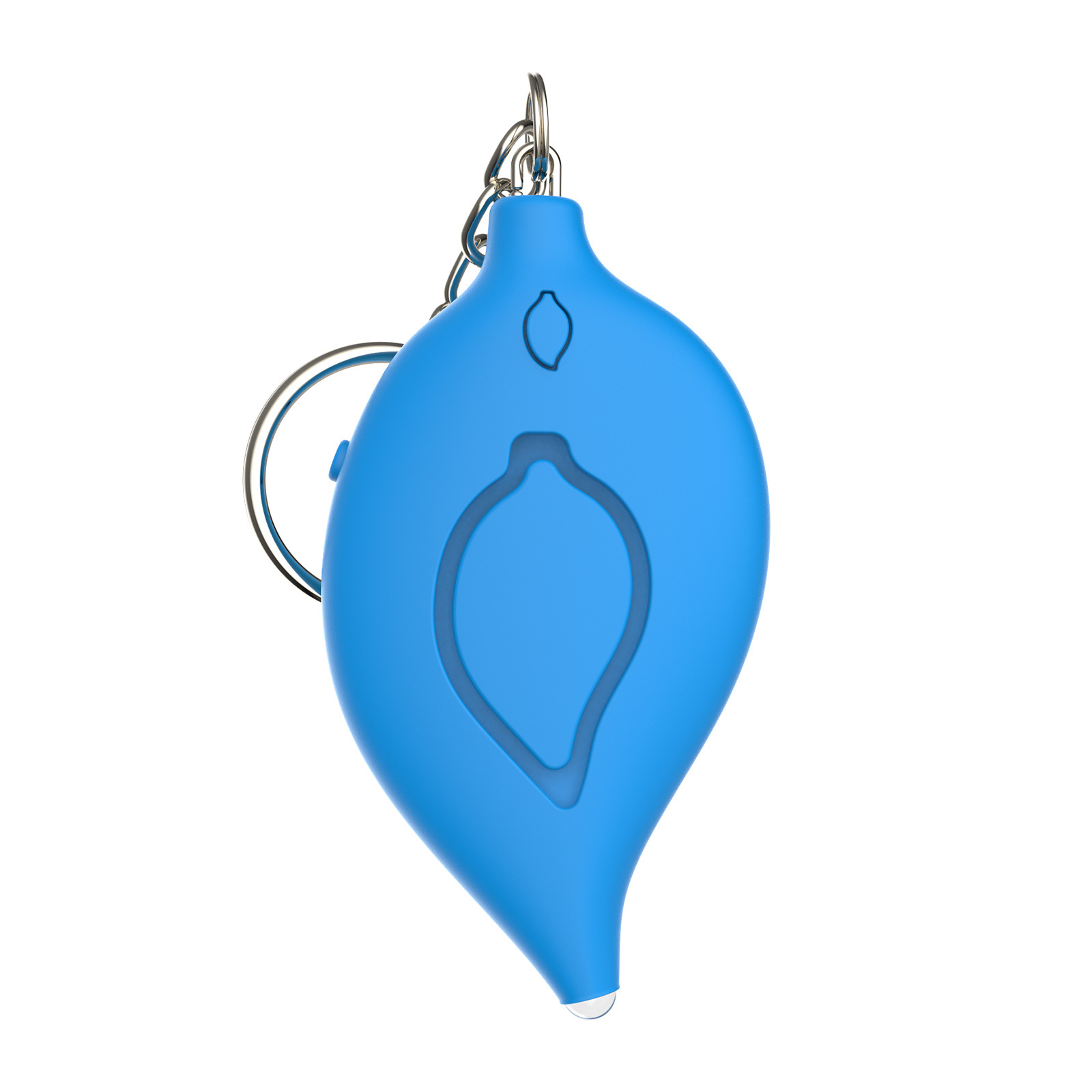 Alarma Personal Antilobo Forma de Hoja, Luz LED, 130 dB, para Autodefensa