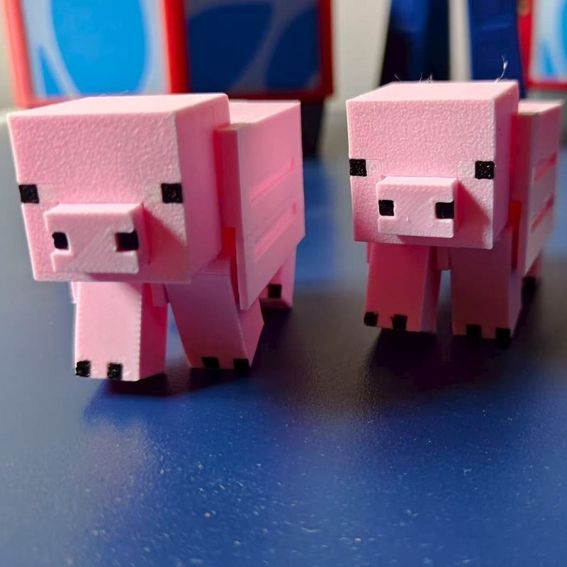 跨境新品3D打印我的世界白羽鸡可动钥匙扣3d打印玩具桌面摆件手办|undefined