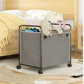 儿童玩具收纳小推车客厅卧室多功能大号收纳箱带轮可移动收纳箱