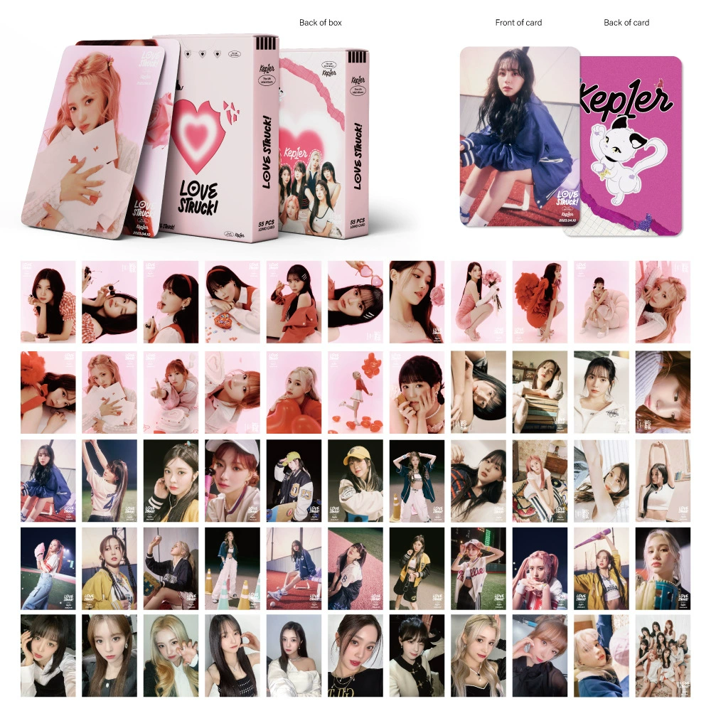Коллекционная открытка kpop черная pin Seventeen Stray Kids бронепанель лома карта 55 карточек в коробке