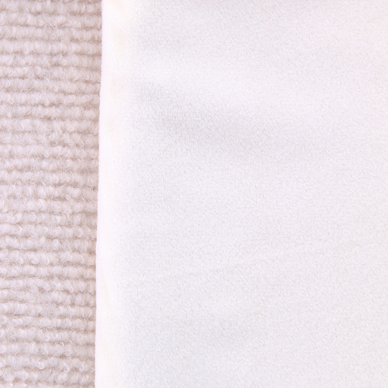 No fading, no ball, white rabbit double coat with bow